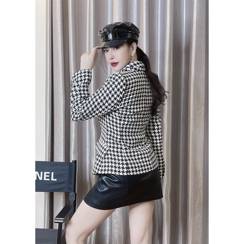 Áo vest dạ tweed zz ngắn AV046 | BigBuy360 - bigbuy360.vn