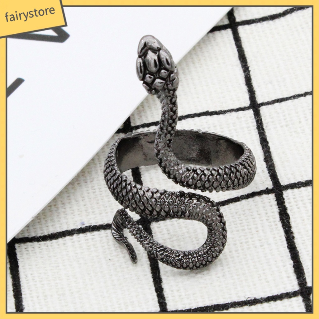 Nhẫn Hở Hình Rắn Cá Tính Cho Nam Và Nữ