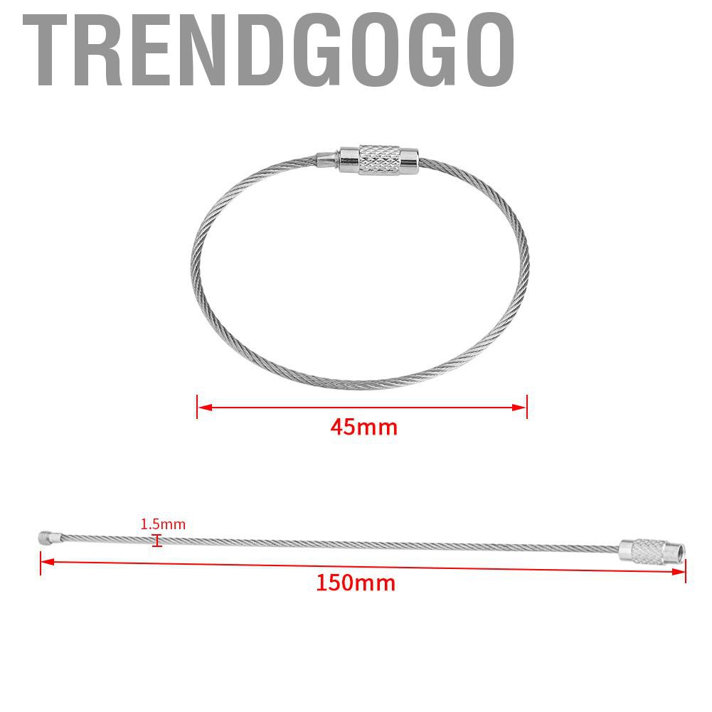 Dây cáp ốc vít khóa mà làm khóa treo tiện lợi Trendgogo