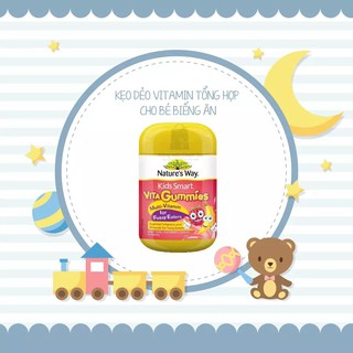 [GOM ORDER] Kẹo dẻo cho bé biếng ăn Nature's Way Kids Smart Vita Gummies Multi Vitamin for Fussy Eaters 60 viên