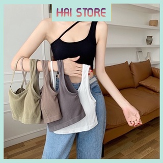 Áo lót nữ ❤️ Áo Bra Nữ Dây Vai Chéo Gân Tăm Có Mút Ngực Phong cách Trẻ Trung Hiện Đại 9030
