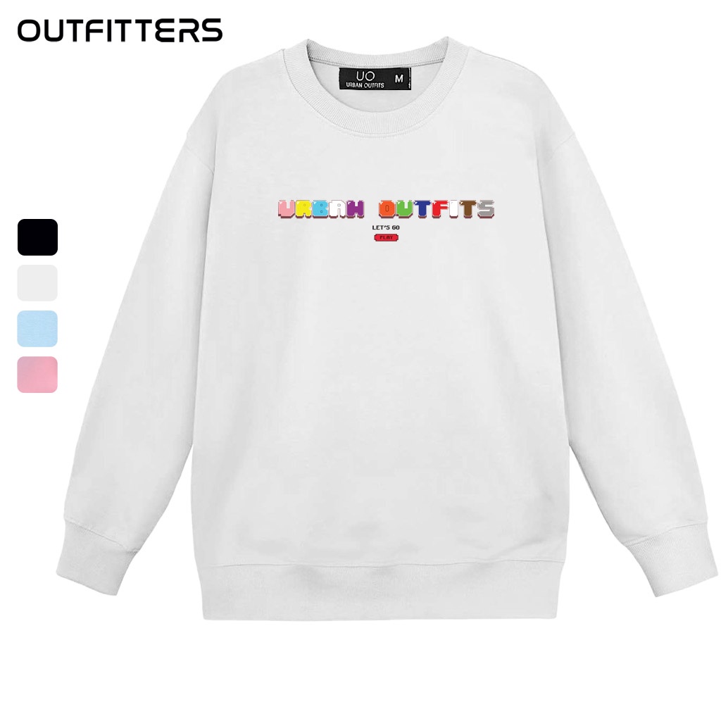 Áo Sweater Form Rộng Nữ Nam  Outfitters Kiểu Trơn SWO40 Thun Cotton Nỉ 4 Chiều Local Brand