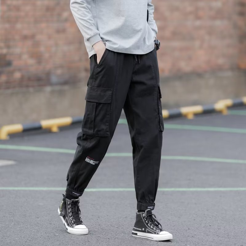 Quần Dài Leo Núi Dáng Rộng Có Túi Lớn Chống Mài Mòn Thời Trang Hàn Quốc Cho Nam