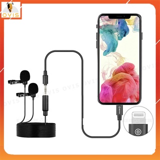Cặp Micro Cài Áo Cho Iphone, Ipad Cổng Lightning 6m | Boya BY-M2D