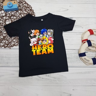 [ RẺ VÔ ĐỊCH ]  Áo thun màu tặng bé hình Hero Team áo cực chất