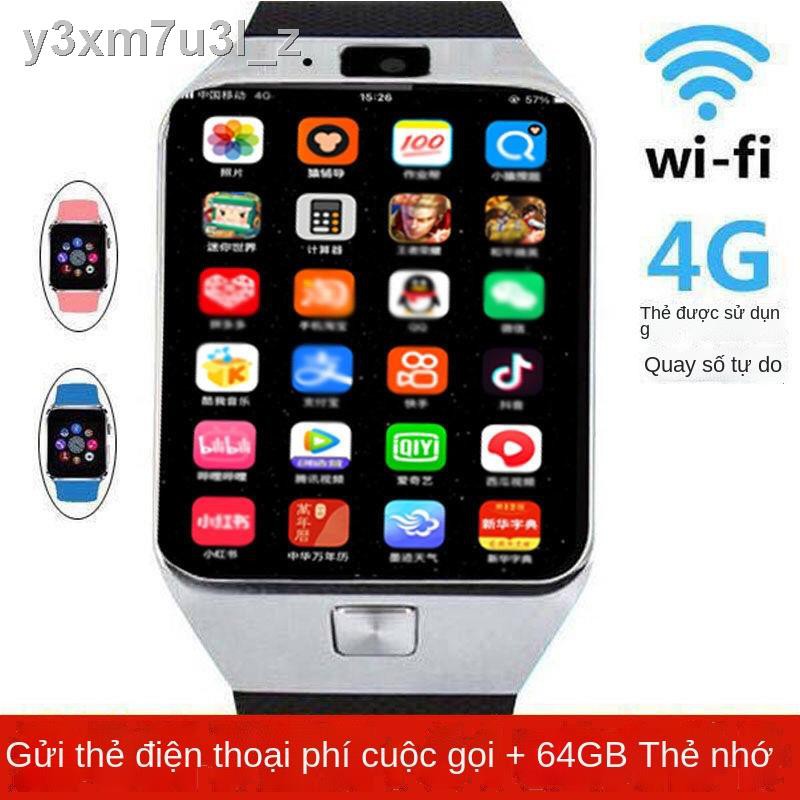 Đồng hồ điện thoại học sinh cấp 1, 2 đa năng định vị Internet không dây chống nước tải game 4g
