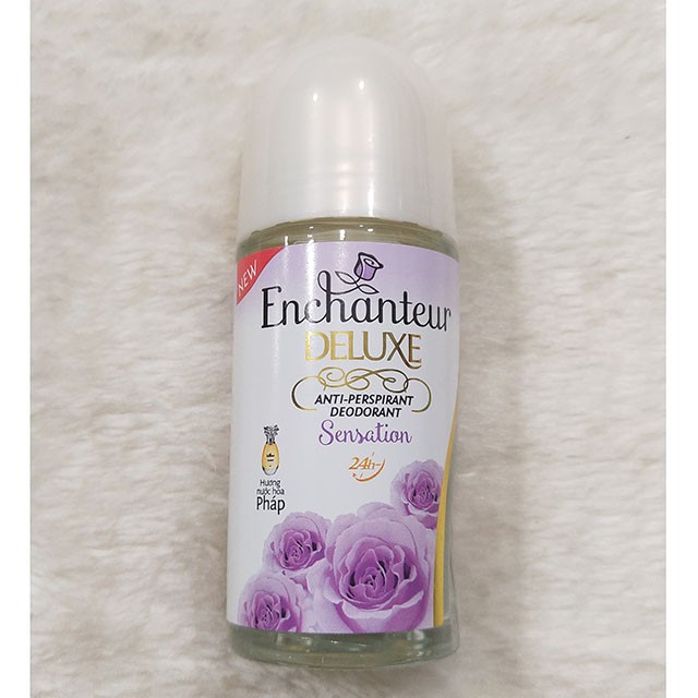 Lăn khử mùi hương nước hoa  tươi Enchanteur 50ml ( nước trong)