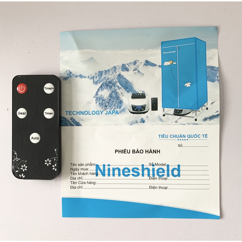 Máy sấy quần áo/ tủ sấy quần áo Nineshield Kb-006 Nội Địa Trung bảo hành 6 tháng