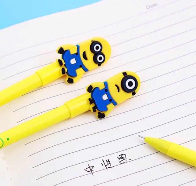 Bút bi mực đen hình Minion