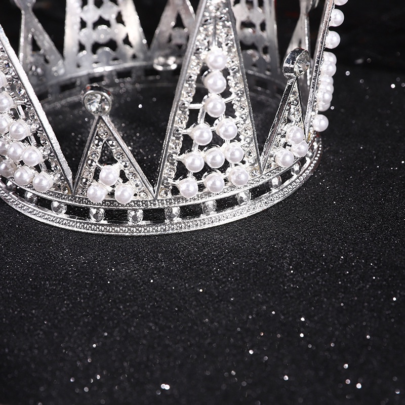 Vương miện cô dâu tam giác cao cấp đội đầu, phụ kiện tóc, phụ kiện chụp ảnh nail đẹp