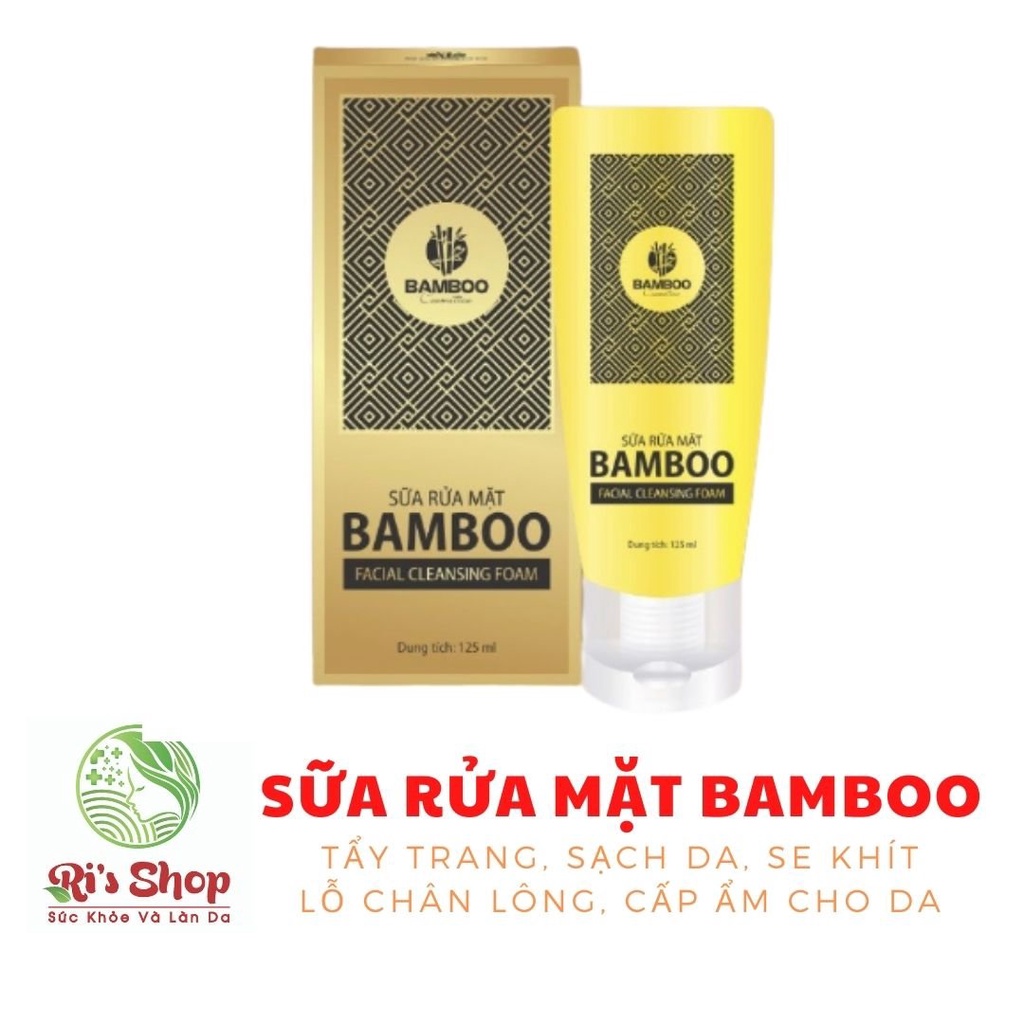 SỮA RỬA MẶT DƯỢC MỸ PHẨM BAMBOO - LÀM SẠCH LÀN DA TỪ SÂU BÊN TRONG - DƯỠNG ẨM - DƯỠNG TRẮNG, SÁNG SE KHÍT LỖ CHÂN LÔNG