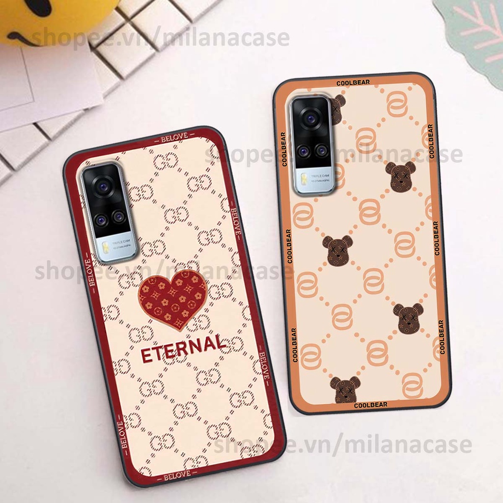 Ốp Vivo Y51 2020 hình trái tim be love tình yêu siêu đẹp, cá tính, thời trang