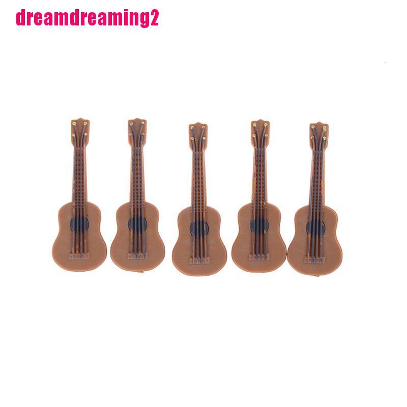 Đàn Guitar Đồ Chơi Dễ Thương Cho Nhà Búp Bê