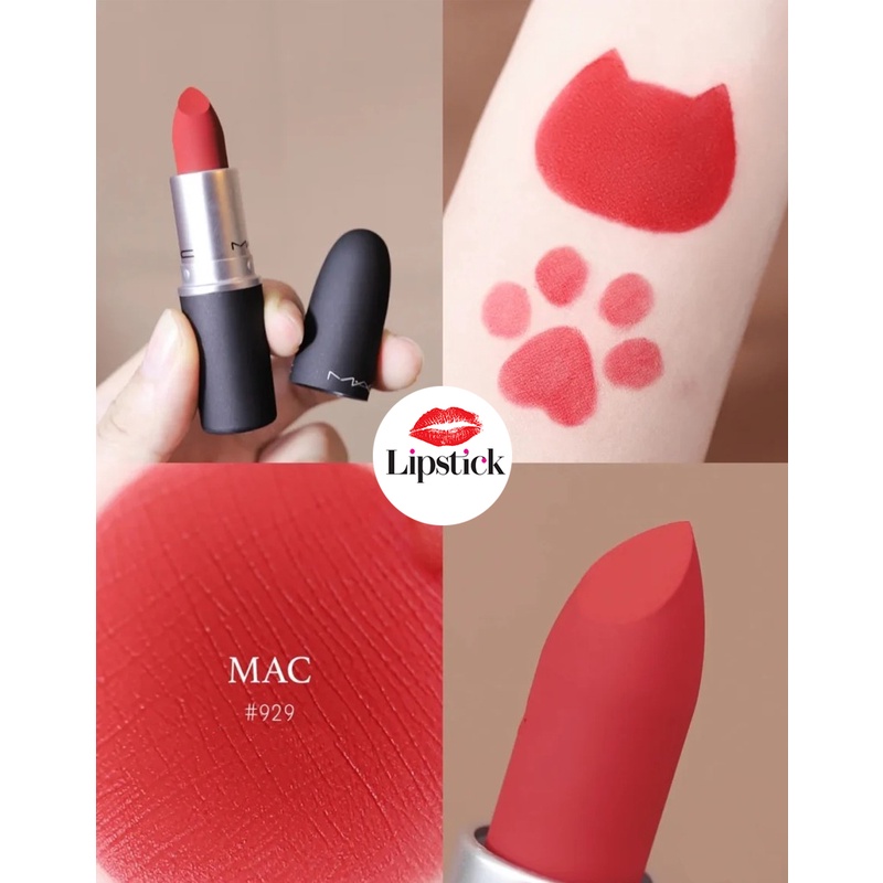 Son MAC Chính Hãng, Matte, Rettro Matte, Powder Kiss full size 3g tặng kèm fullbox