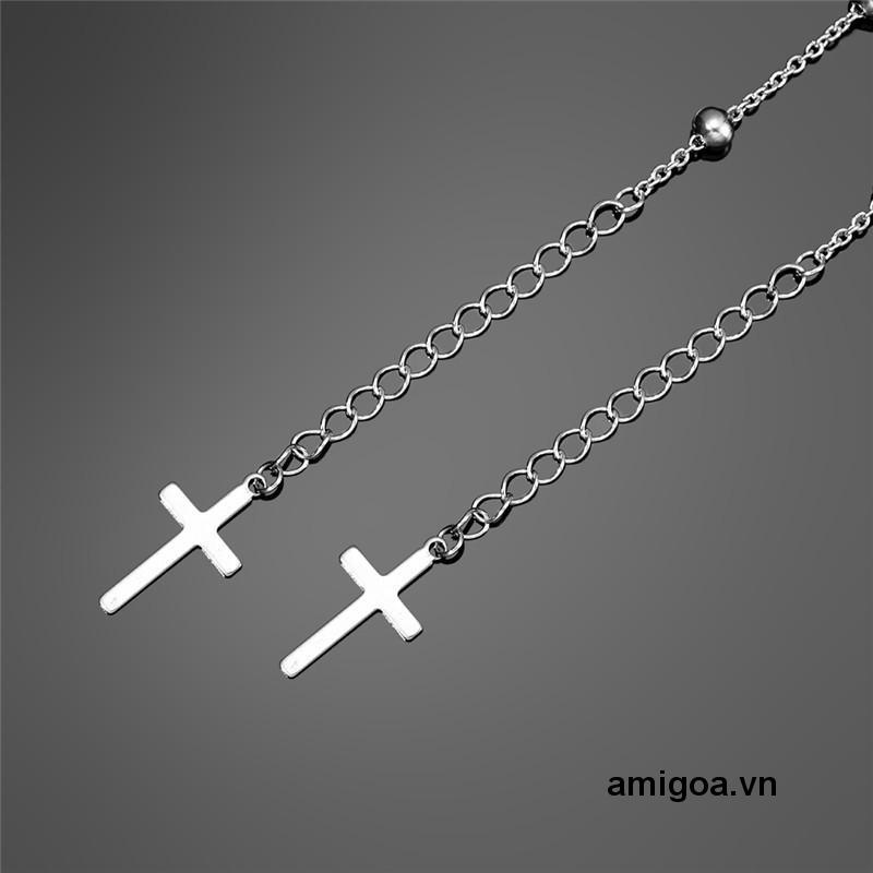 ✨✨Vòng Tay Chuỗi Hạt Phối Mặt Thánh Giá Cổ Điển Cho Nam Và Nữ