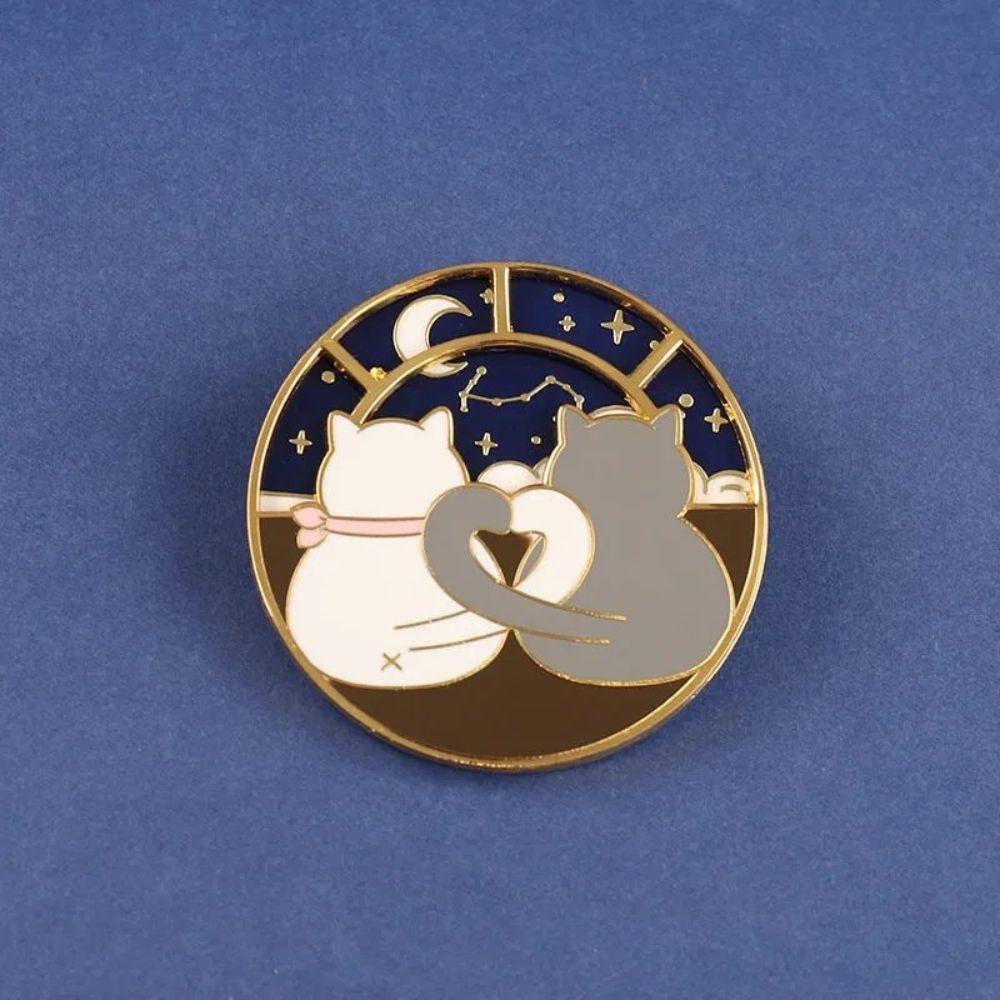 Ghim Cài Áo Hình Mèo Dễ Thương Phong Cách Hàn Quốc
