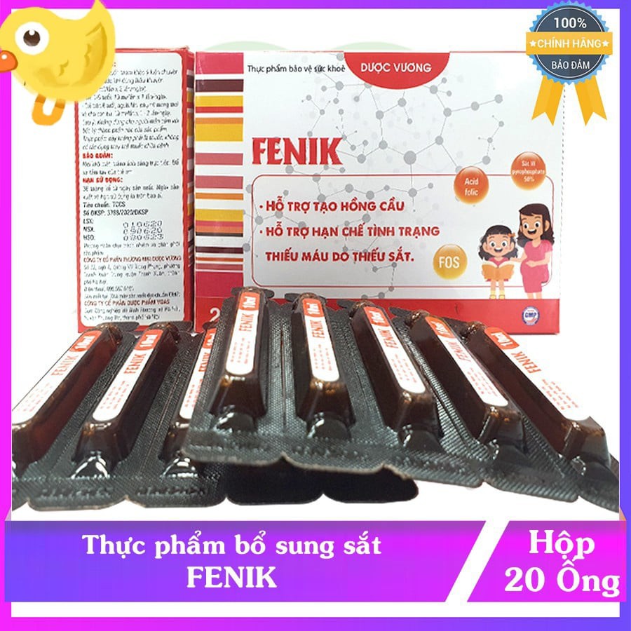 FENIK – Thực phẩm bổ máu bổ sung sắt, Vitamin, Acid Folic và các khoáng chất