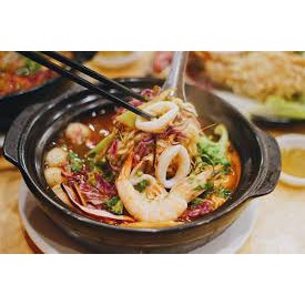 combo làm bánh gạo mì cay (bánh gạo 1kg, bột phô mai, sốt, kim chi, mì chinnoo)