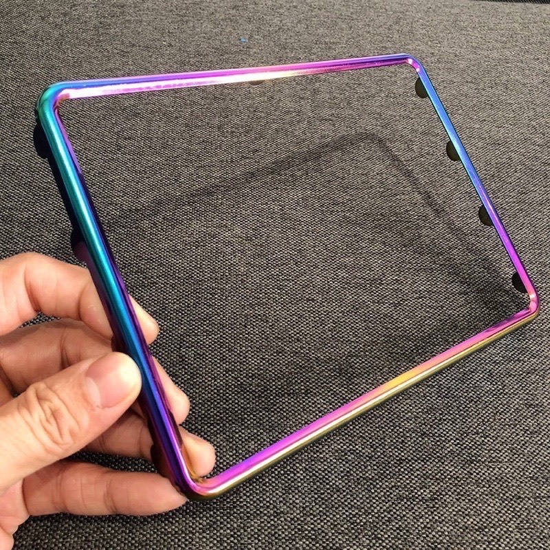 Bộ Khung Biển Số Mica + Ốp Viền Biển 7 Màu Titan Cực Đẹp &lt; Sỉ giá tốt&gt;