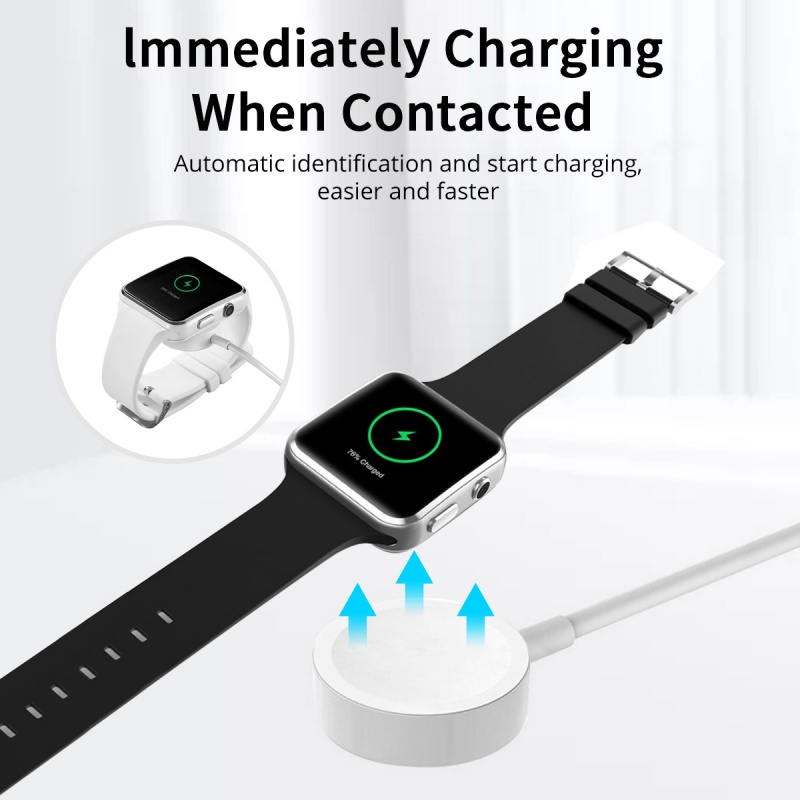 Đế sạc từ tính HdoorLink 2 trong 1 ko dây phù hợp táo Watch Seri sạc nhanh phù hợp đồng hồ Generation 123456