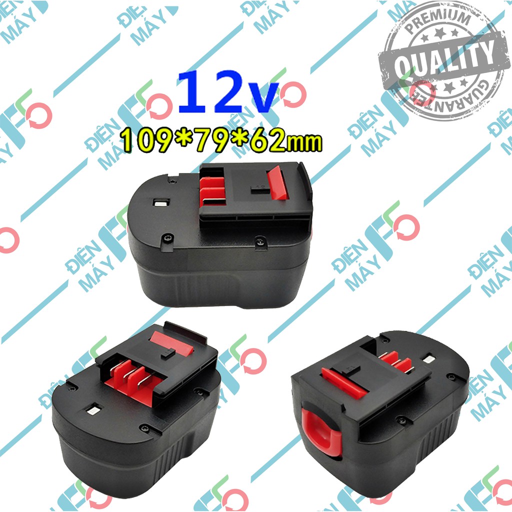 DMF5 Vỏ pin Black - Decker 12V 3.0Ah - Ni-mh, vỏ mới