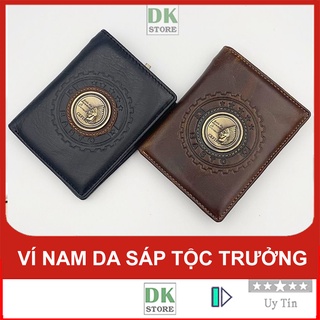 Ví nam da bò thật cefiro tộc trưởng - ví da nam, bóp nam đứng cao cấp - 12x9,5x1,5cm