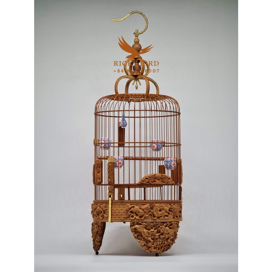 Lồng chim Mata Puteh - Thiết kế 3D Qillin