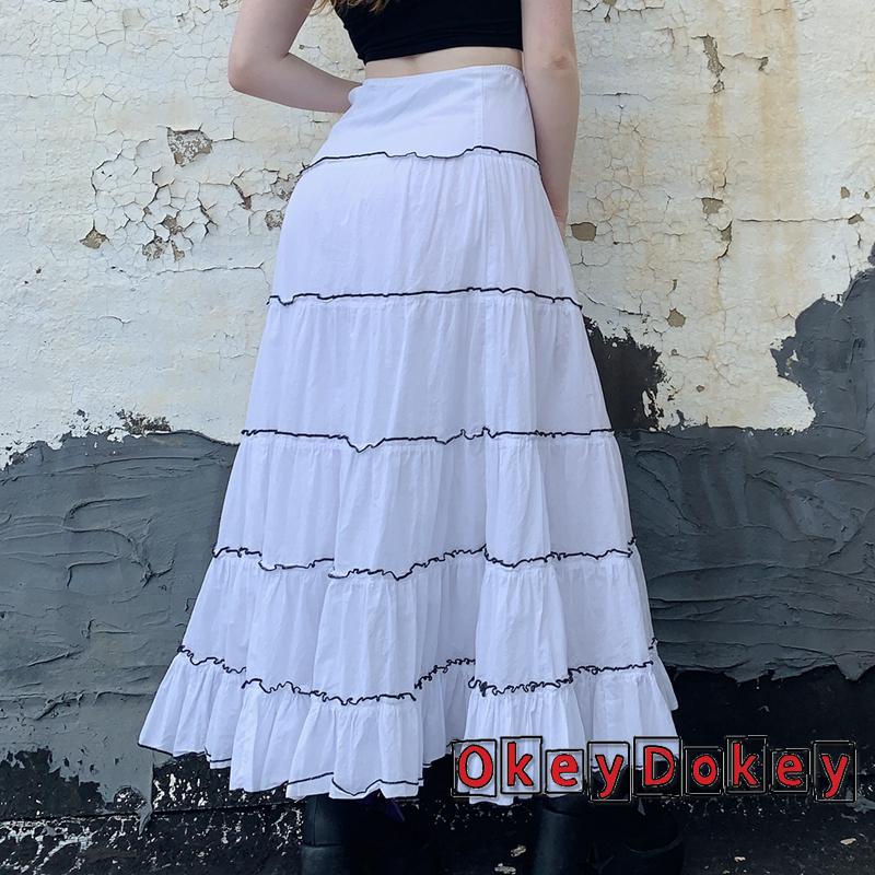 Chân Váy Dài Dáng Chữ A Thời Trang Xuân Hè Dành Cho Nữ Okdk-Y2K