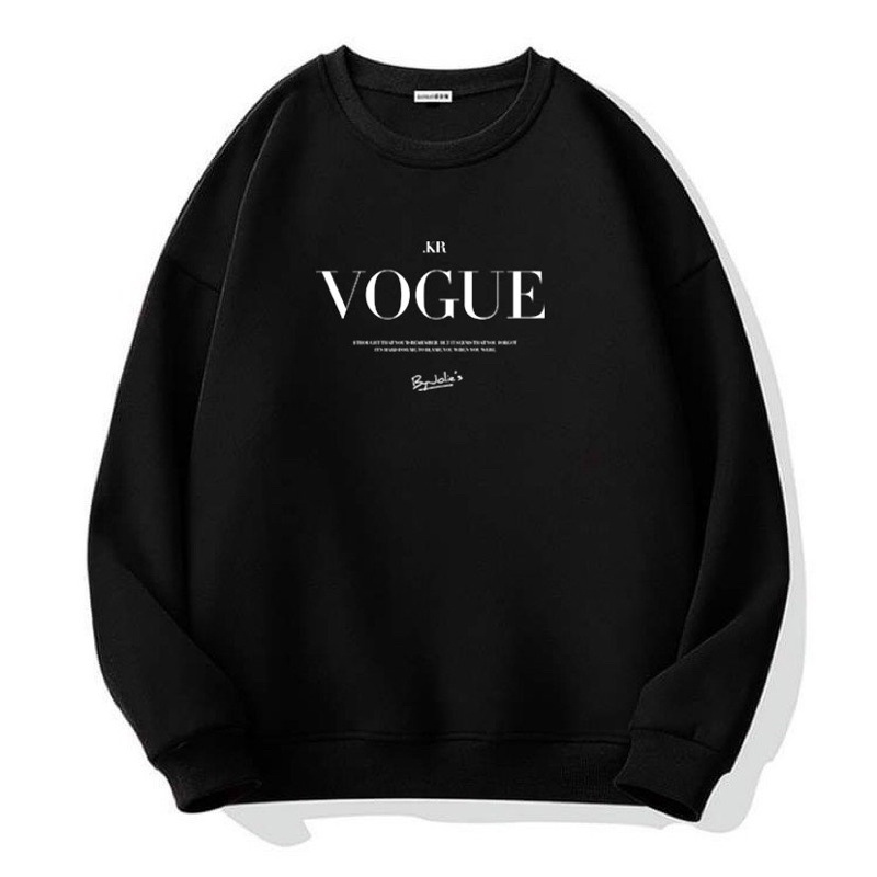 Áo sweater Vogue chất nỉ bông mềm mịn không xù