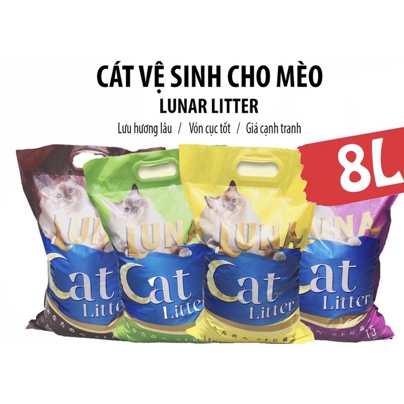 Cát Vệ Sinh Cho mèo Luna siêu vón cục, thơm nhẹ nhàng