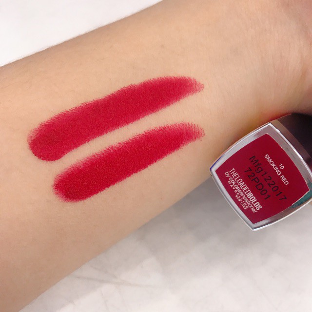 Son Maybelline #10 SMOKING RED