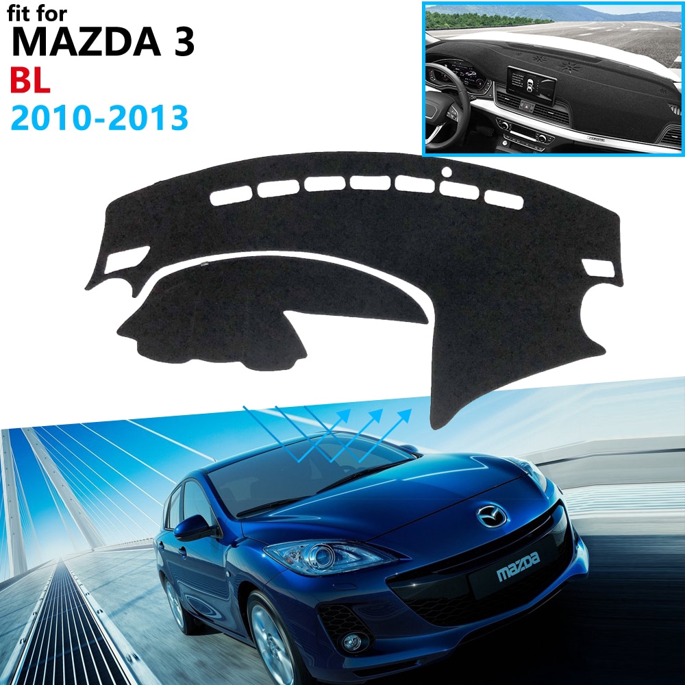 Bảng điều khiển Tấm lót bảo vệ cho Mazda 3 BL 2010 2011 2012 2013 Phụ kiện xe hơi MK2 Bảng điều khiển Tấm chắn nắng Tấm thảm chống tia UV