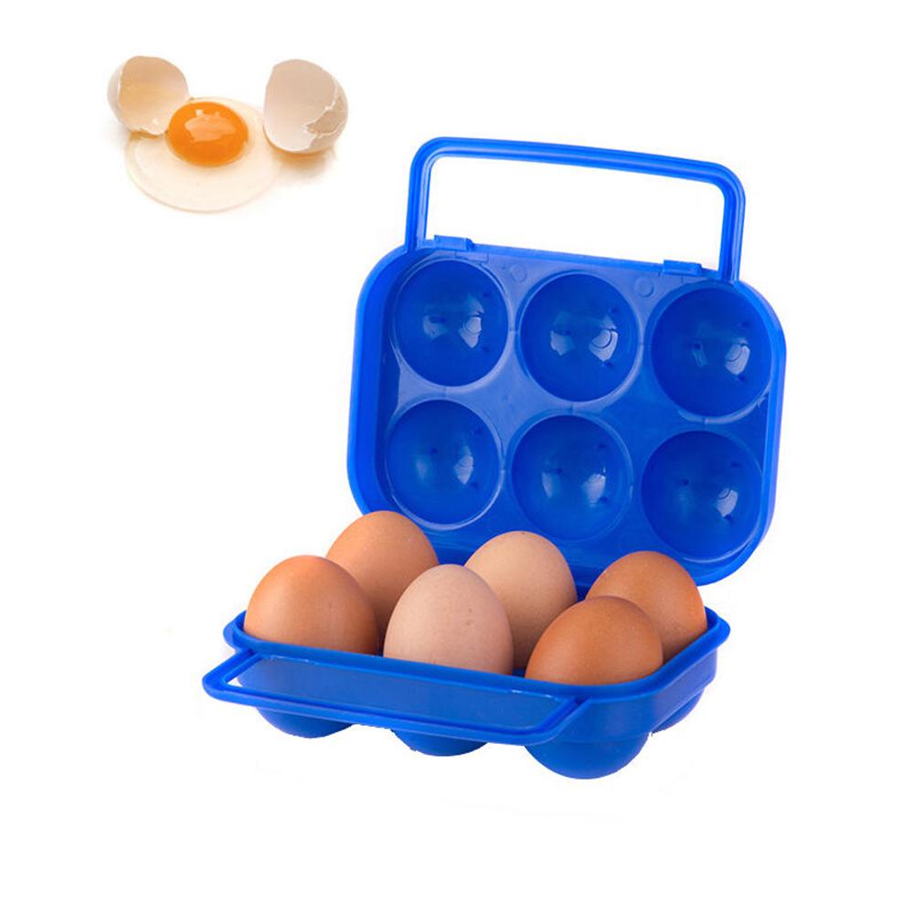 Hộp Đựng Trứng 6 / 12 Ngăn Bằng Nhựa Tiện Dụng Mang Đi Cắm Trại