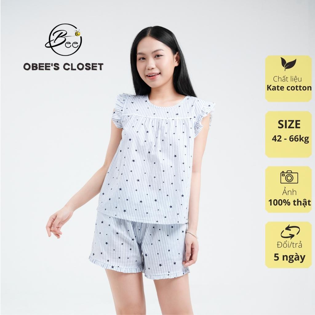 Set đồ bộ nữ Obee's Closet Đồ bộ mặc nhà cao cấp vải kate cotton