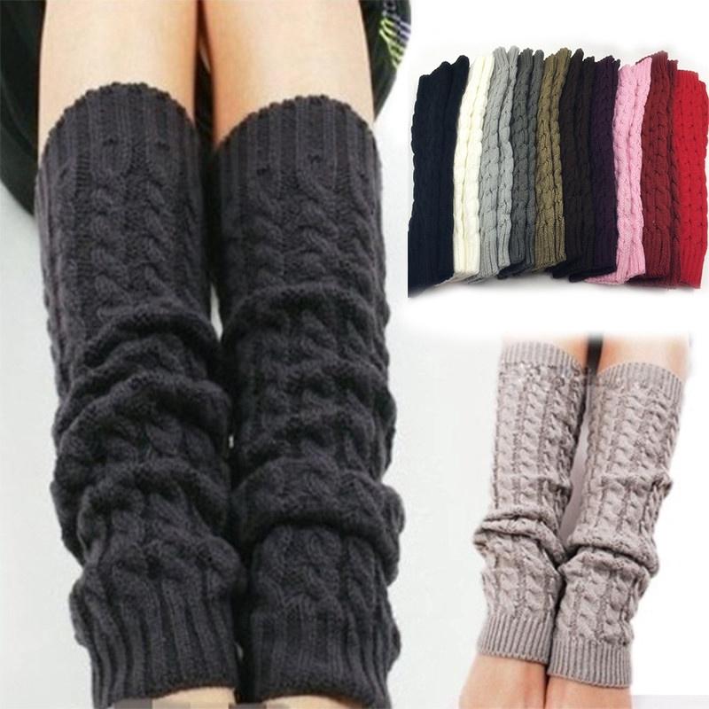 Vớ ỐNg Chân Giữ ẤM BằNg Len TiệN DụNg ThờI Trang Cho Nữ