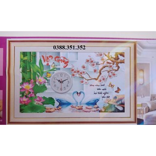 Tranh thêu chữ thập Vợ Chồng LV3164 60*38cm