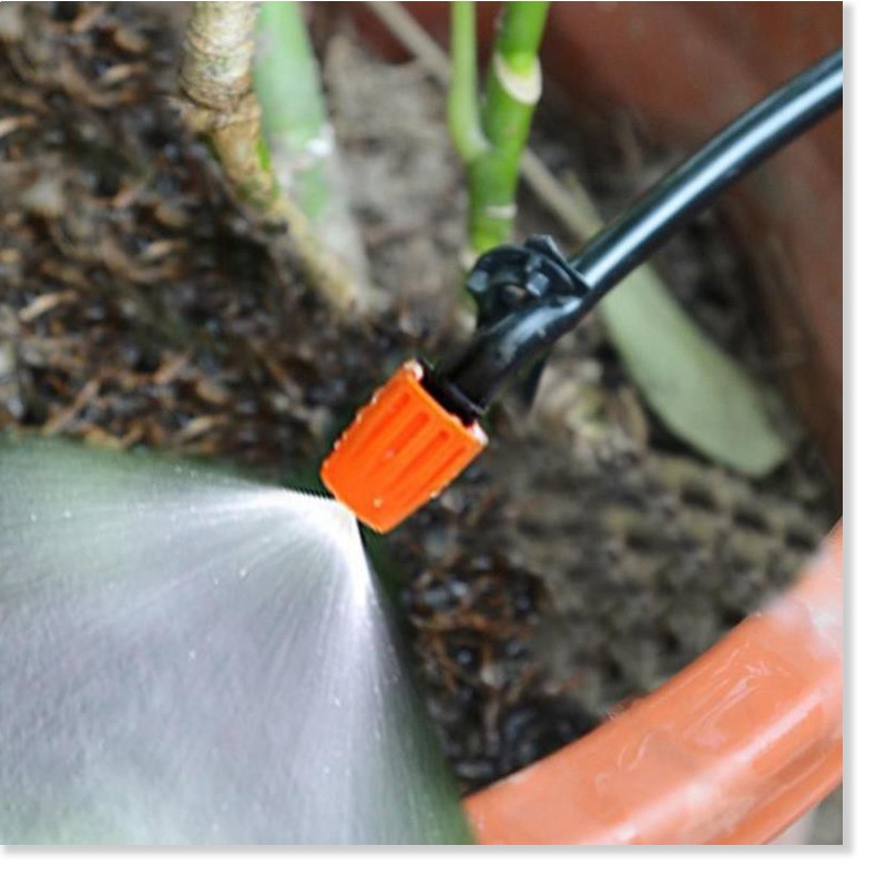 Combo bộ tưới cây tự động gồm 20 đầu tưới phun sương, 20m dây dẫn nước, 1 đồng hộ đặt thời gian tưới tự động và phụ kiện