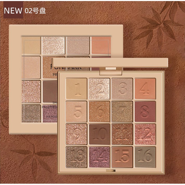 Bảng Phấn Mắt Funpark 16 Màu Sắc Phong Cách retro Dành Cho Người Mới Bắt Đầu