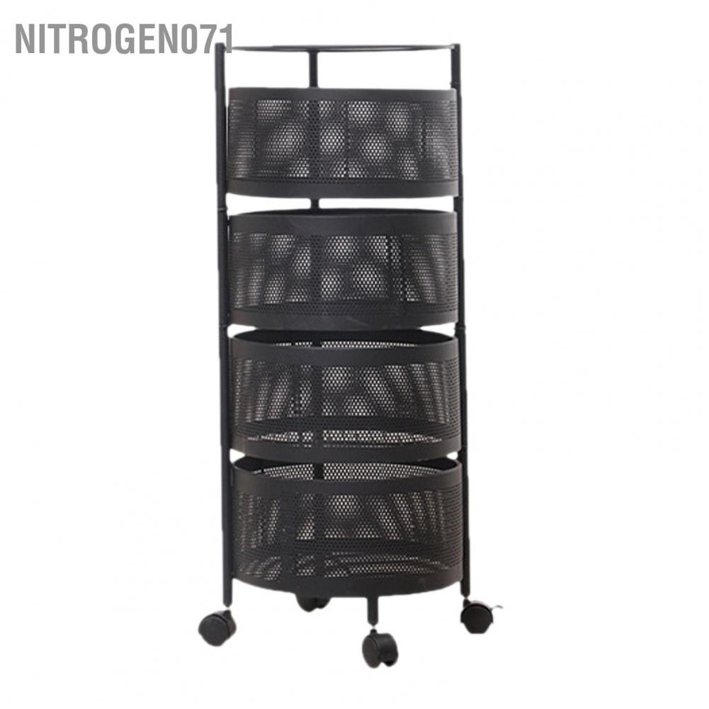 Nitrogen071 Kệ lưu trữ xoay Giá đỡ sức chứa lớn Nhiều tầng hình tròn có thể tháo rời cho nhà bếp