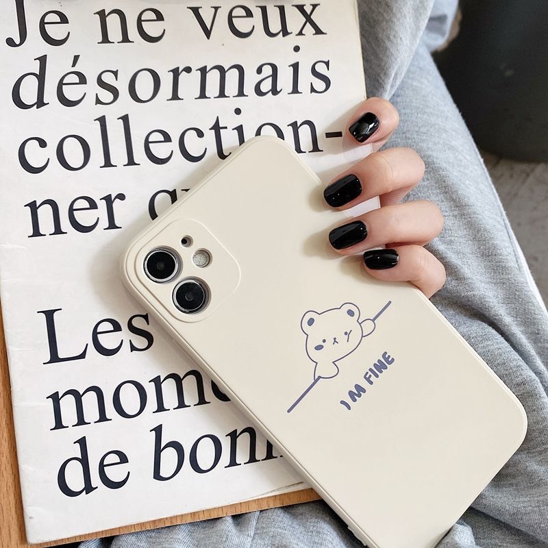 Ốp lưng iphone lưng in hình gấu dễ thương 5s/6/6plus/6s/6splus/7/7plus/8/8plus/x/xr/xs/11/12/pro/promax