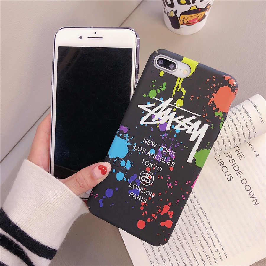 Ốp Điện Thoại Cứng Dạ Quang In Hình Stussy London Cho Samsung S20 Plus S20 + S10 S10 + Note9 Note8 Note10 Note10 + S9 S9 +