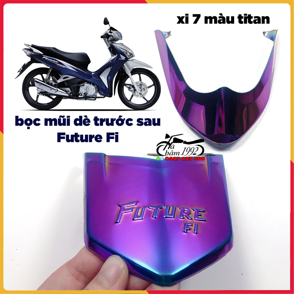 Ốp Mũi Dè Trước Sau Future Fi 7 Màu Tian , Bọc Mũi Dè Xe Fu Led; Ốp Mỏ Dè Future Fi; Bịt Mỏ Dè Future Fi