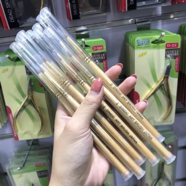 Cọ đắp hoa số 2 YUKI ART BRUSH JAPAN( cán vàng )