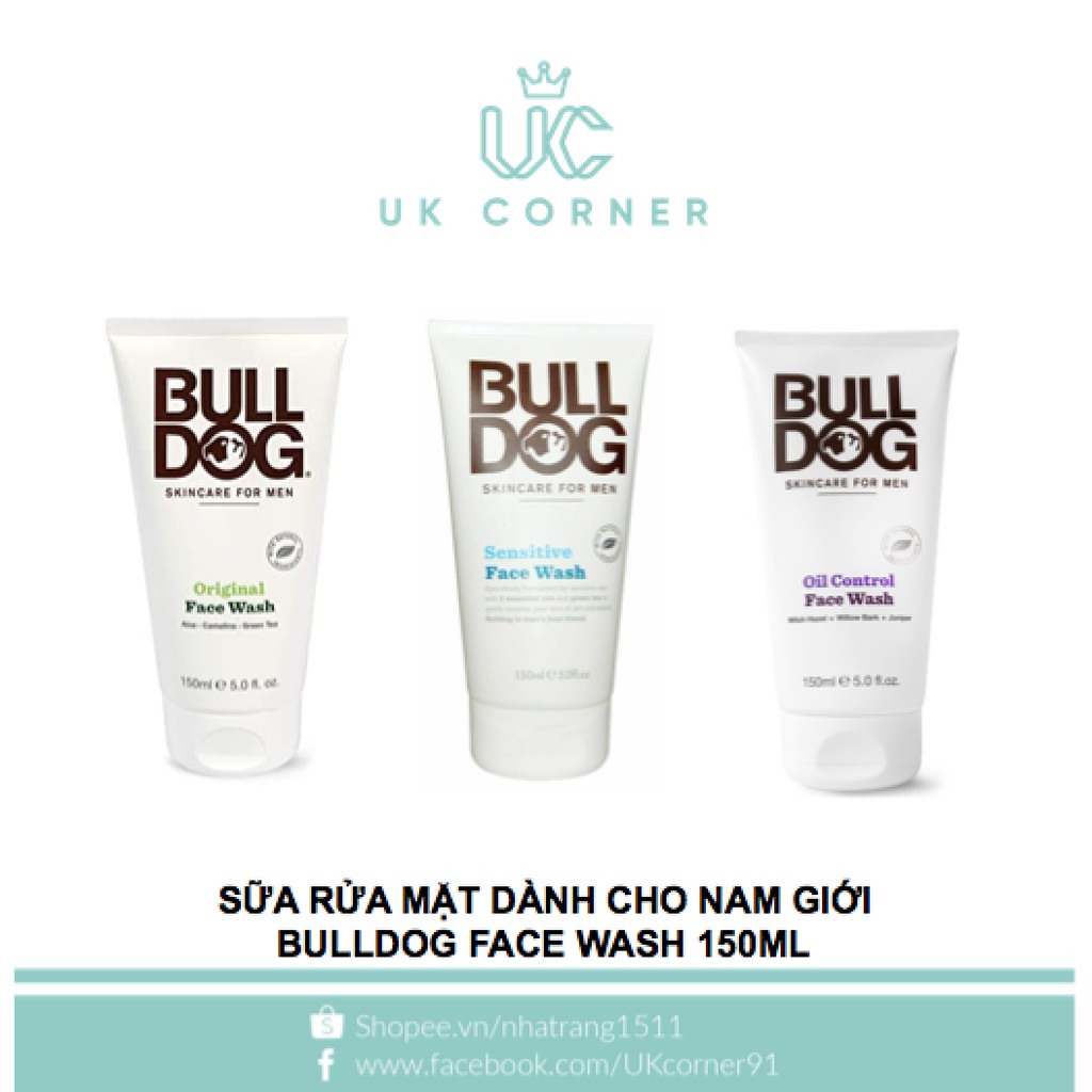 Sữa rửa mặt dành cho nam giới Bulldog Face Wash