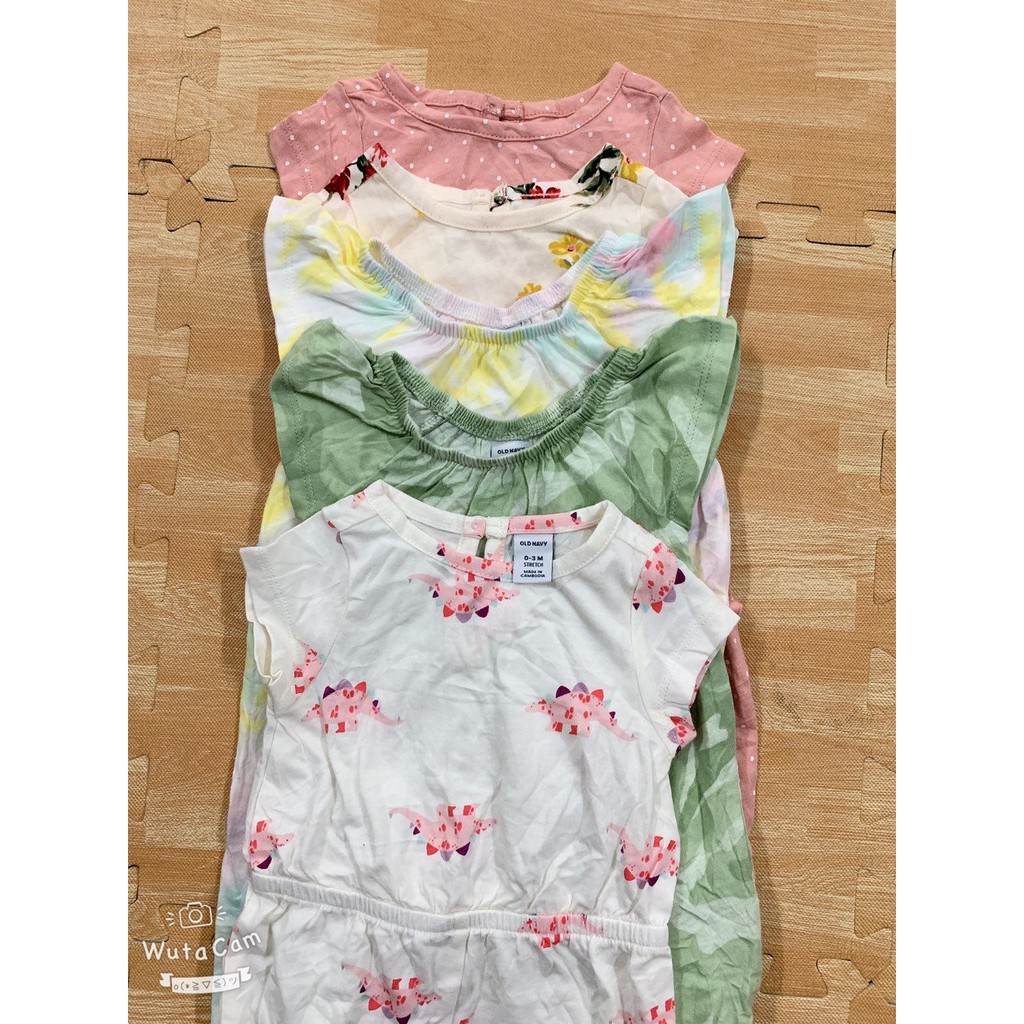 🔆 JUMPSUIT 2 DÂY OLD.NA.VY bé gái, siêu cưng 0-12M