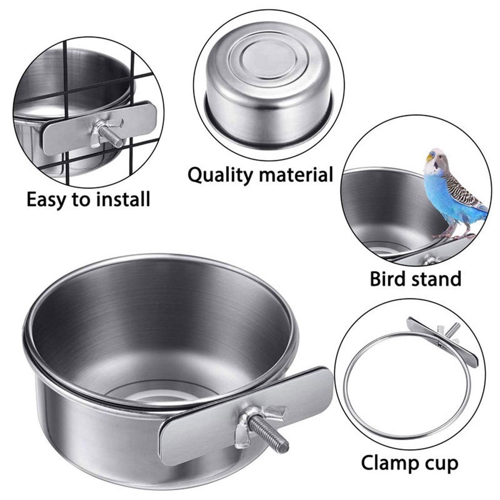 Đĩa Đựng Thức Ăn Bằng Thép Không Gỉ Cho hamster / Thỏ / Gà
