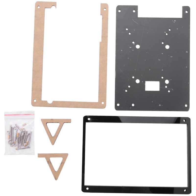 7 Inch Display Monitor LCD Case Support Holder for Raspberry Pi 3 Acrylic Housing Bracket LCD Black | BigBuy360 - bigbuy360.vn