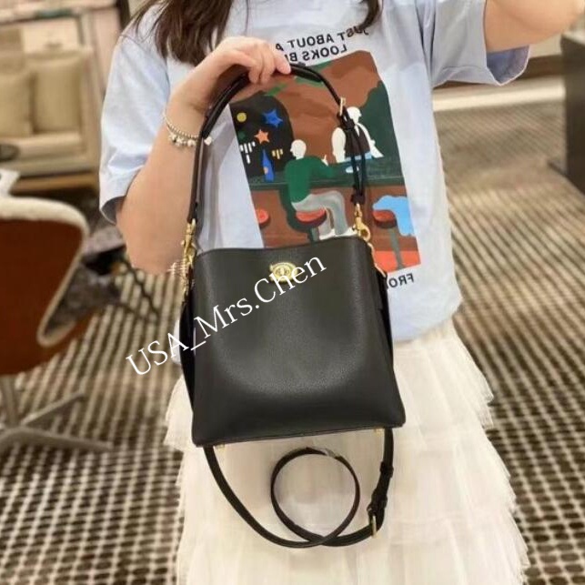 COACH Messenger Túi Xô Túi Messenger, Vải Thiều Da Liễu Túi Đeo Vai Công Suất Lớn Túi Nữ