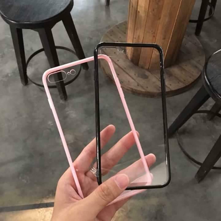 Xả kho> Ốp lưng iphone đẹp trong suốt viền màu hàn quốc 6/6plus/6s/6splus/7/7plus/8/8plus/x/xs/11/12/pro/max/plus/promax