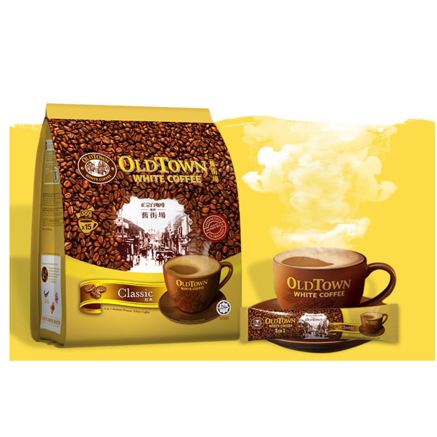 Cà phê trắng hòa tan 3 in 1 Oldtown Classic - Truyền Thống